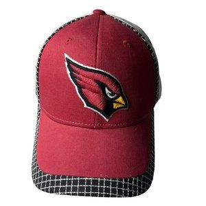 NFL Team Apparel Arizona Cardinals football one size hook loop closure hat